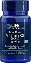 NEW Life Extension Low-Dose Vitamin K2 MK-7 Non-GMO 90 Softgels - $16.65