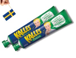 2 Tubes Kalles Kaviar Vegan 150g (5.29 oz.), Swedish Kalles Kaviar Light, Creame - $14.99