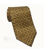 XMI Platinum Men Dress Yellow Silk Tie 4&quot; wide 63&quot; long Made in USA - $11.64
