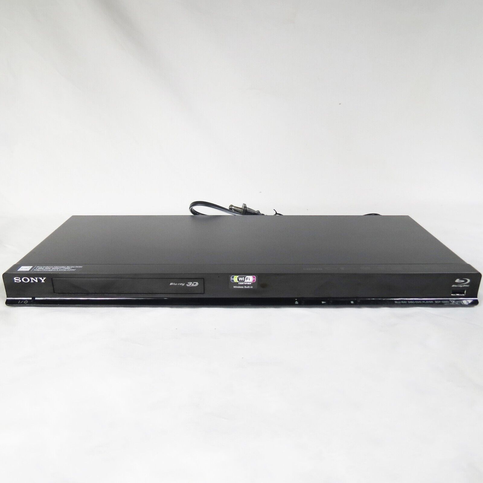 Sony BDPS580 3D BluRay Player Wi Fi Wireless Built In, Works But No