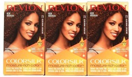 3 Ct Revlon Colorsilk Moisture Rich 73 Golden Brown 3D Color Gel Permanent Dye - $29.99