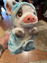 Disney Parks Baby Pua the Pig in a Hoodie Pouch Blanket Plush Doll New image 10