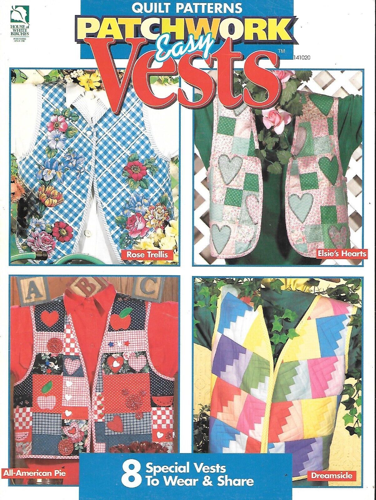 House of White Birches #141020 Easy Patchwork Vests - $8.42