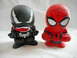 Marvel Spider-Man and Venom Slurper Toy Figurines Walgreens 3.5" Tall Set of 2 - $12.34