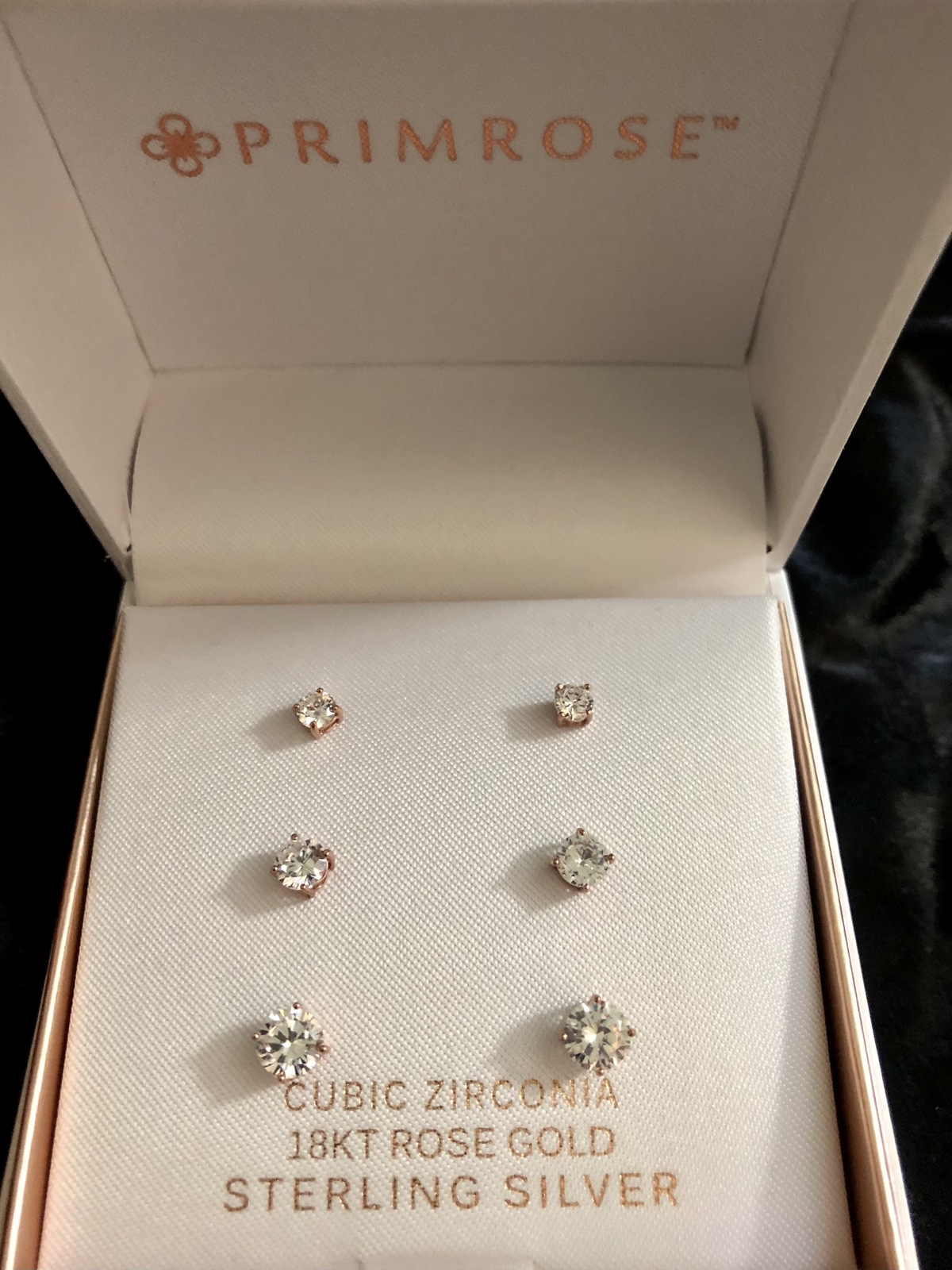 Gemminded Rose Gold Over Sterling Silver Cubic Zirconia & Mother-of-Pearl  Drop Earrings