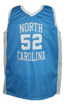 James Worthy #52 College Basketball Jersey Sewn Light Blue Any Size image 1
