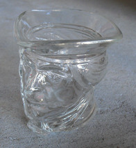 Vintage Avon Glass Colonial Man Figural Glass Mug 3 1/2&quot; Tall - $16.83