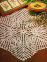 Pineapple Megastar Beautiful Bloom Doily Centerpiece Mat Coaster Crochet Pattern - $9.99