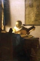 Woman With a Lute by Johannes Vermeer - Art Print - $21.99+