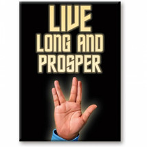 Star Trek Live Long and Prosper Magnet Black - $10.98