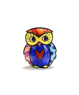 Romero Britto Miniature Owl Figurine #334120 Retired Rare Collectible 3D... - $69.49