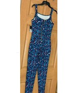 New Project Runway Womens Sz XS 1 Pc Jumpsuit Blue Purple White  - $24.74