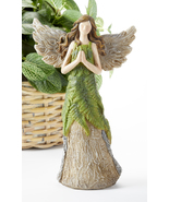 Delton Beautiful Green Fern Spring Fairy, Resin 5.9&quot; x 9.6&quot; - $24.99