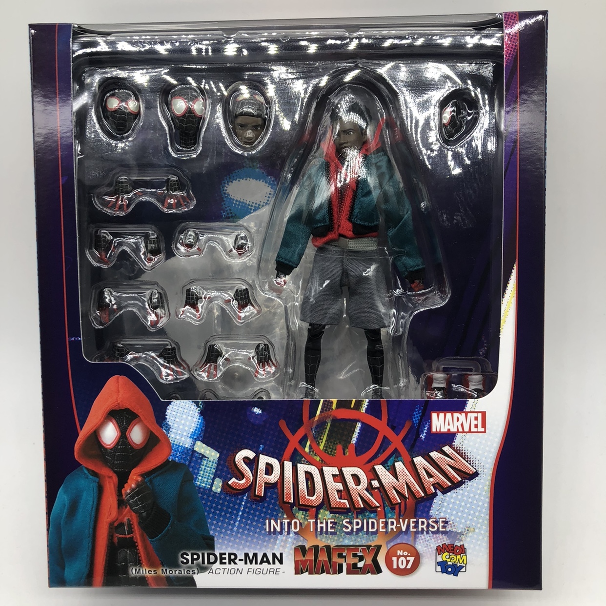 Medicom Toy Mafex 107 Miles Morales Kid Arachnid Spider-man Action ...