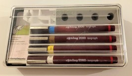 Rotring Rapidograph 4 four techical pens set 0.18 - 0.5 mm