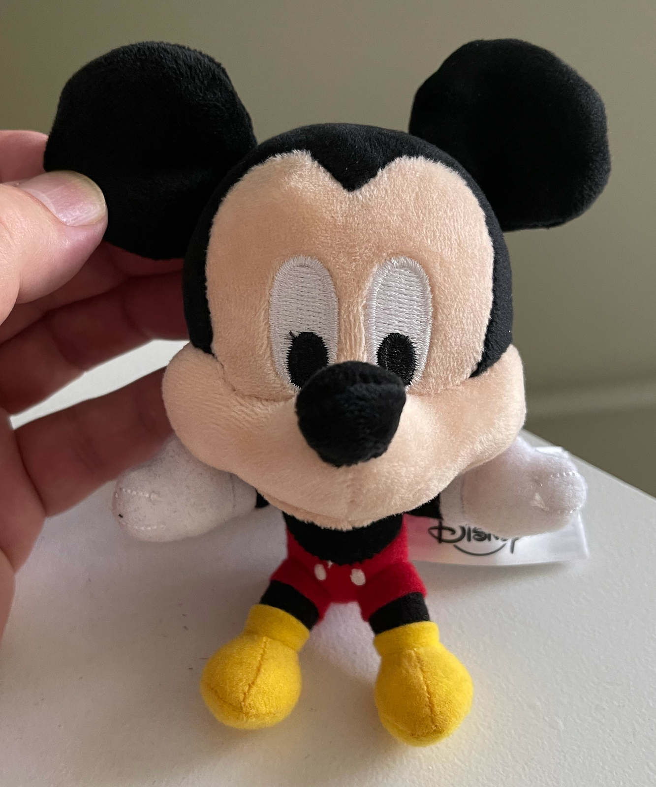 Disney Parks Mickey Mouse Plush Keychain New