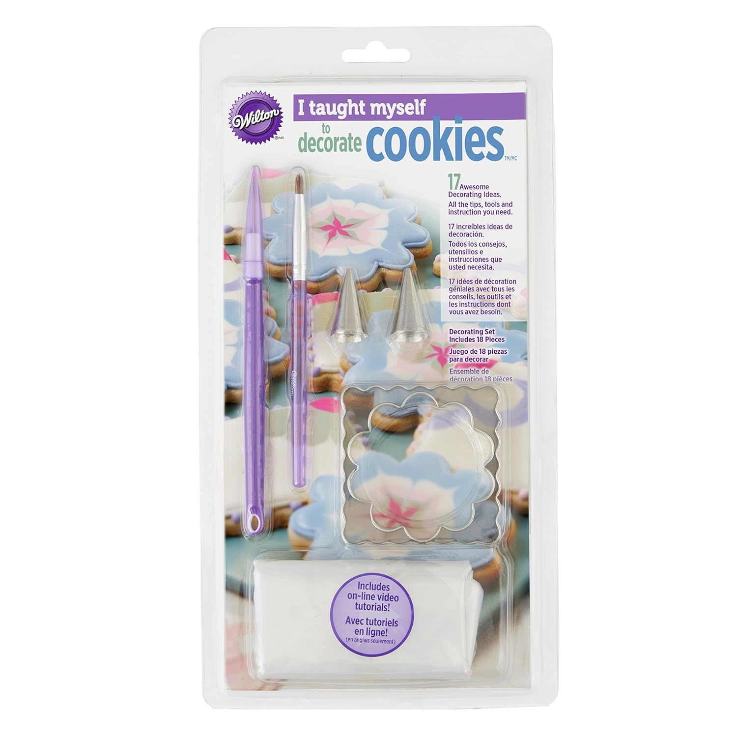 Cookie Decorating Tool Set, 3-Piece Cookie Decorating Supplies - Wilton