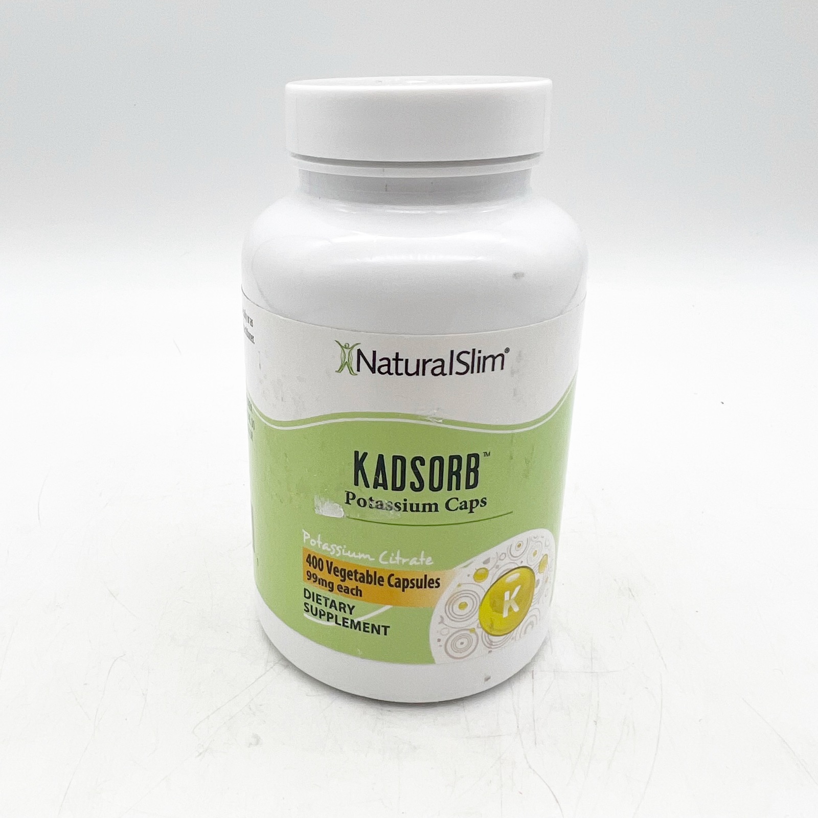 NaturalSlim KADSORB Natural Potassium Citrate 400 Capsules BB 5/26 Other Vitamins & Supplements