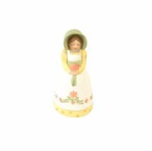 1985 Avon Country Porcelain Girl Bell Source Of Fine Collections Bonnet Spring - $20.81