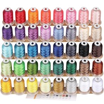 Simthread 63 Brother Colors Polyester 120D/2 40 Weight Embroidery Machine Thread