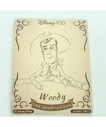 Woody With Cowboy Hat The Wood Sketch Card Fun Disney 100 Anniversary Ca... - $33.65