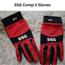 SSG Comp II Equestrian Riding Gloves Red Style 3900 Mens Large USED image 1