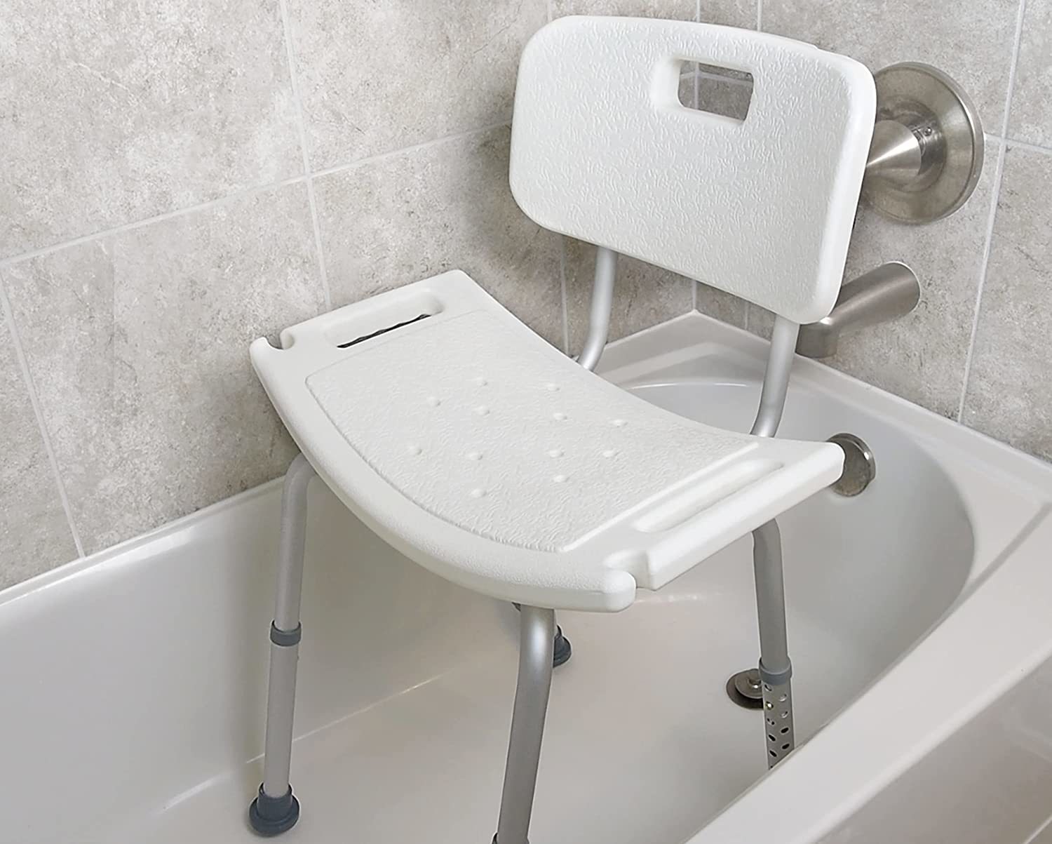 Moen DN7175 Home Care Bath Safety Adjustable Tub Grip, Glacier