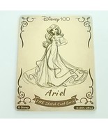 Ariel Little Mermaid Dress Card Fun Wood Sketch Disney 100 Anniversary C... - $33.65