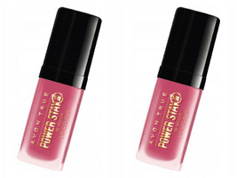 2 x AVON True Power Stay 16h Lip Colour Lipstick Relentless Rose New Boxed - $35.00