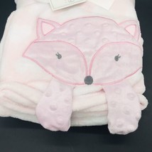 Baby Gear Fox Baby Blanket Minky Crinkle Paws Pink Vixen Sensory - $21.99
