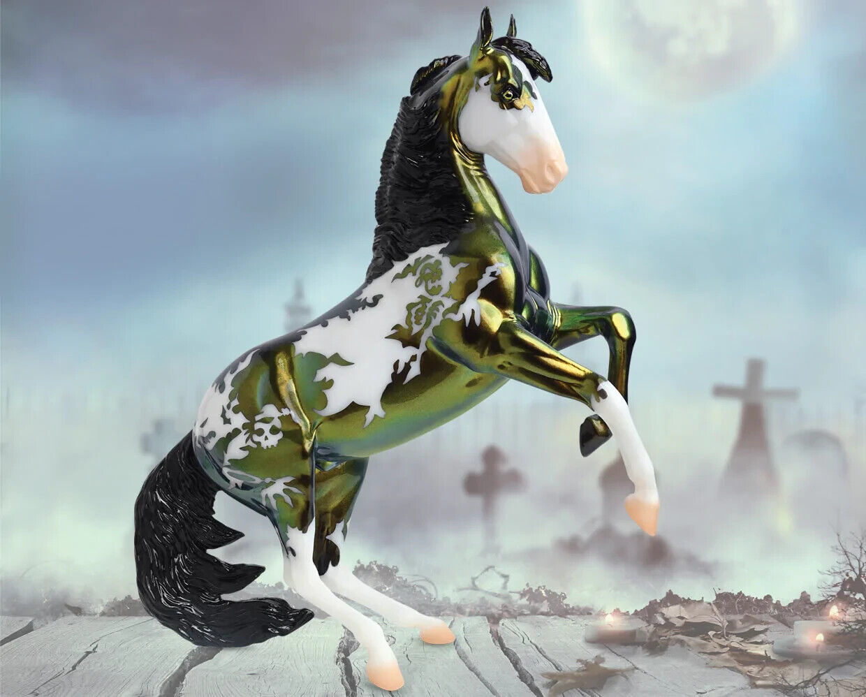 Primary image for Breyer Halloween horse LE Maelstrom 2022 printed on belly NIB