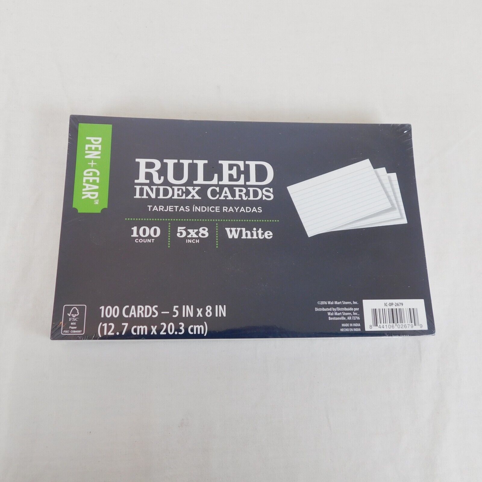 Pen+ Gear Ruled Index Cards, White, 500 Count, 3 x 5