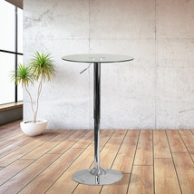 23.5RD Glass Adjustable Table CH-5-GG - $132.95