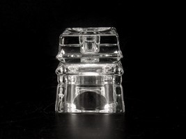 Glass Block Two-Way Candle Holder, Vintage 1980s Avon, Votive, Tealight,... - $19.55