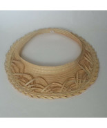 Handmade Natural Straw Women Visor Size 52 Small Made in Guatemala  - $7.28