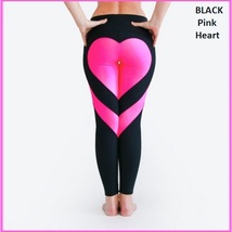 Love Heart Bottom Ladies High Waist Skin Tight Stretch Yoga Workout Leggings