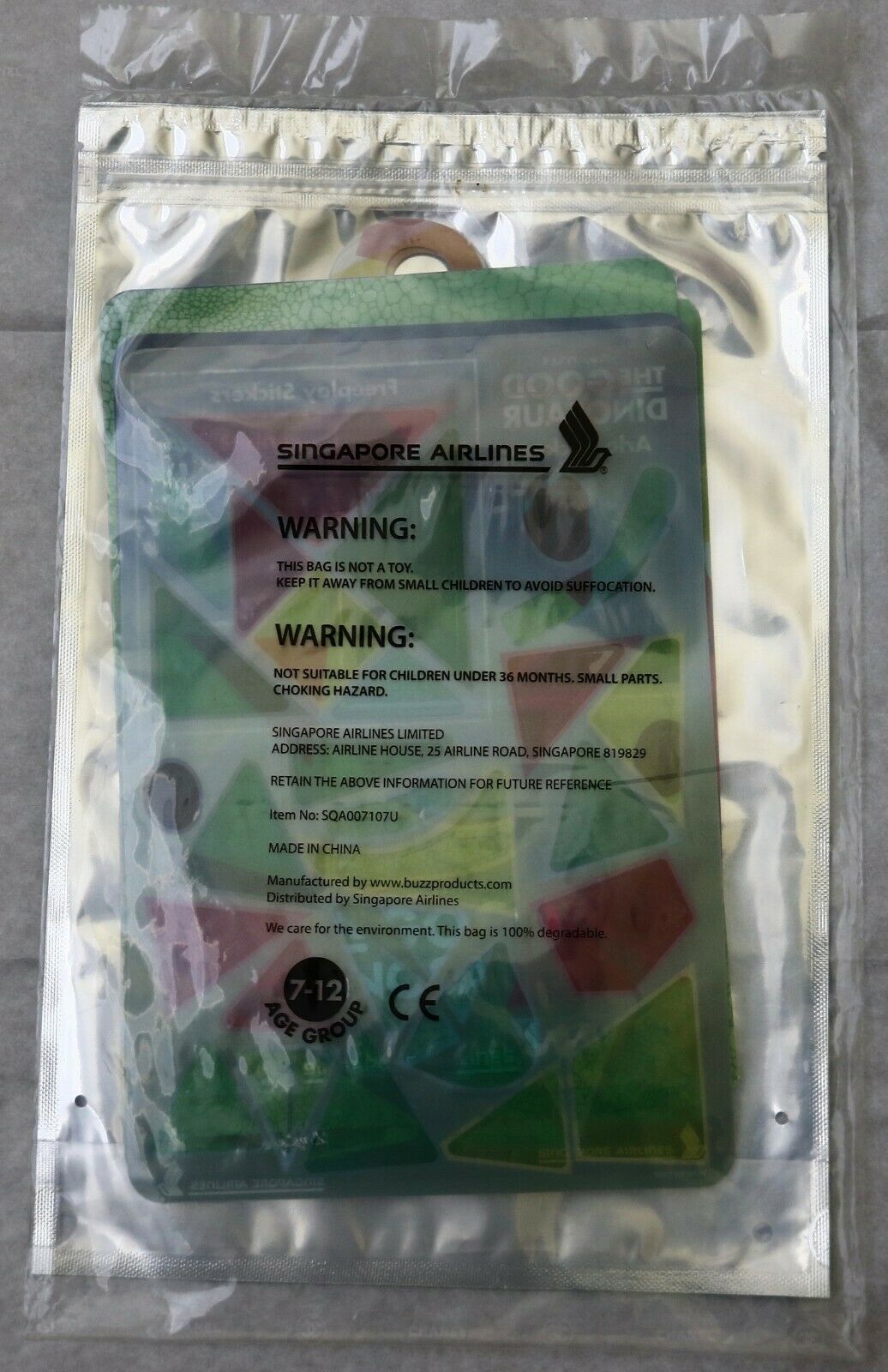 Disney PIXAR The Good Dinosaur Suncatcher Puzzle Kit Game Toy Singapore