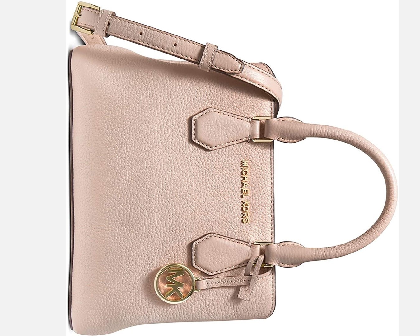 MICHAEL Michael Kors Camille Small Pebbled Leather Satchel, Soft Pink