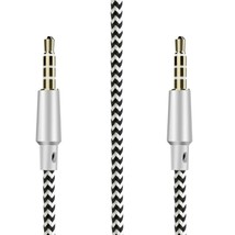 3.5Mm 4 Pole Aux Cable 4 Position Stereo Mic Audio Mm Wire Gold Plated 5Ft - $13.99