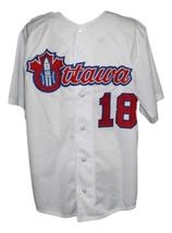 Custom Name # Ottawa Champions Retro Baseball Jersey Button Down White Any Size image 4
