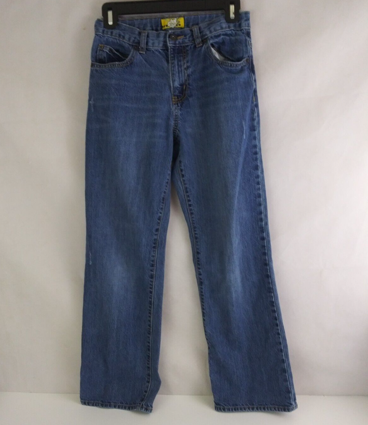 Old Navy Distressed Regular Fit Adjustable Waist Bootcut Jeans Boys ...