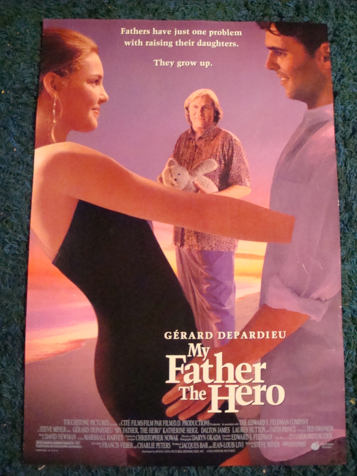 MY FATHER THE HERO - MOVIE POSTER WITH GERARD DEPARDIEU & KATHERINE ...