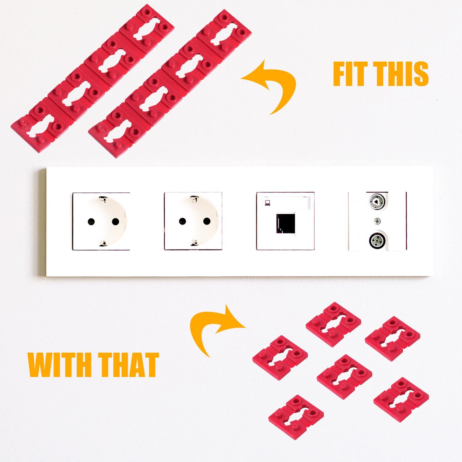 40Pcs Switch Receptacle Spacers, Electrical Socket Spacers For