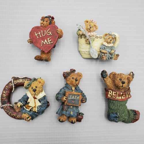 Lot 5 Boyds Bears and Friends Resin Brooche Pins vintage - $26.72