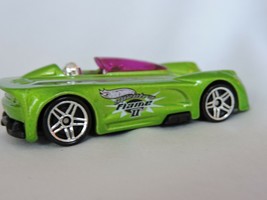 Hot Wheels Monoposto Green Toy Car 2002 Spectraflame II Mattel Malaysia Diecast - $5.99