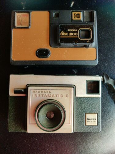 Primary image for Vintage Kodak Disc 3100 Camera & Kodak Hawkeye Instamatic X Made in the USA