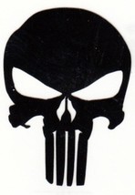 REFLECTIVE Punisher decal sticker up to 12 inches Black RTIC fire helmet window - $3.46+