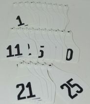 Destron Fearing DuFlex Visual ID Livestock Panel Tags XL White 25 Sets 1 to 25 image 4