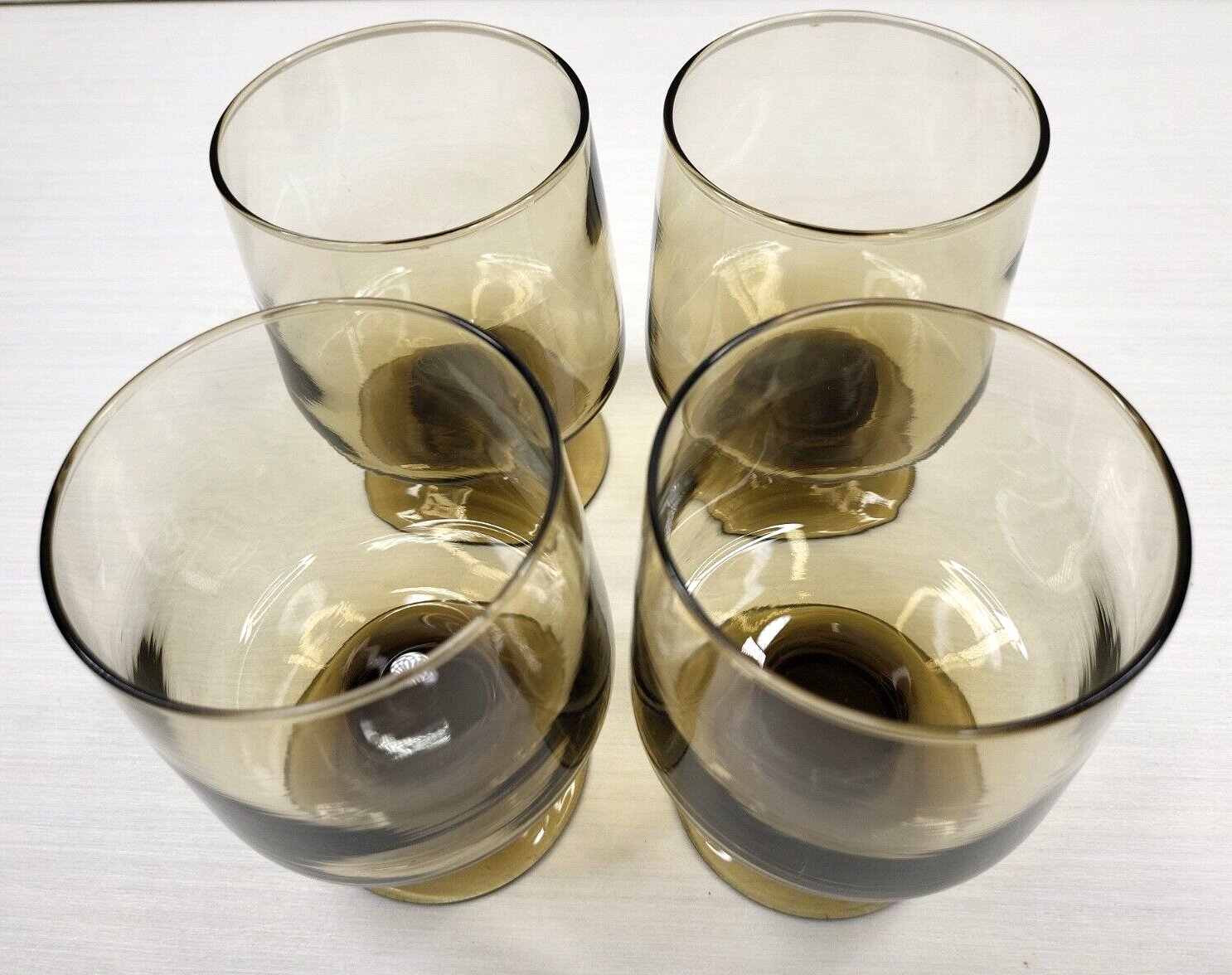 Vintage Libbey Drinking Glasses Tawny Brown Tumbler & Glass Rock Barware  Set- 10 Pieces