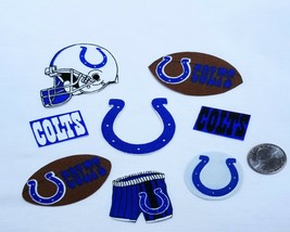 Indianapolis Colts.NFL Cotton Fabric, Iron On Appliques, Patches, 8 Pc Pick 1 - $6.00